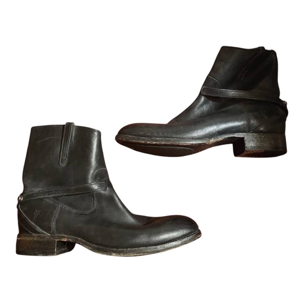 Frye Lindsay Short Moto Boots Leather Boots Size 8.5 US